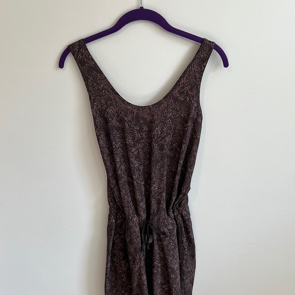 Patagonia Jumpsuit, size S w/ brown flower pattern